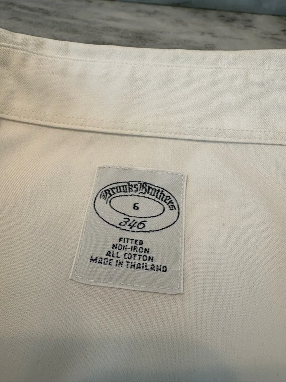 Brooks Brothers White Fitted Non-Iron Stretch Cotton Sleeveless Dress Shirt - Picture 3 of 11